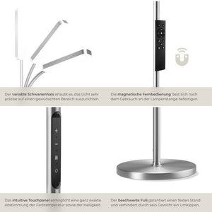 Stehlampe Prisma silber