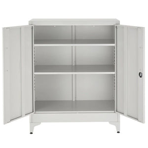 Aktenschrank Blake grau 2er Set
