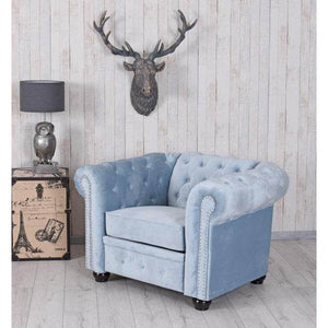 SAMT CHESTERFIELD ARMLEHNSESSEL CLUBSESSEL LOUNGESESSEL VINTAGE