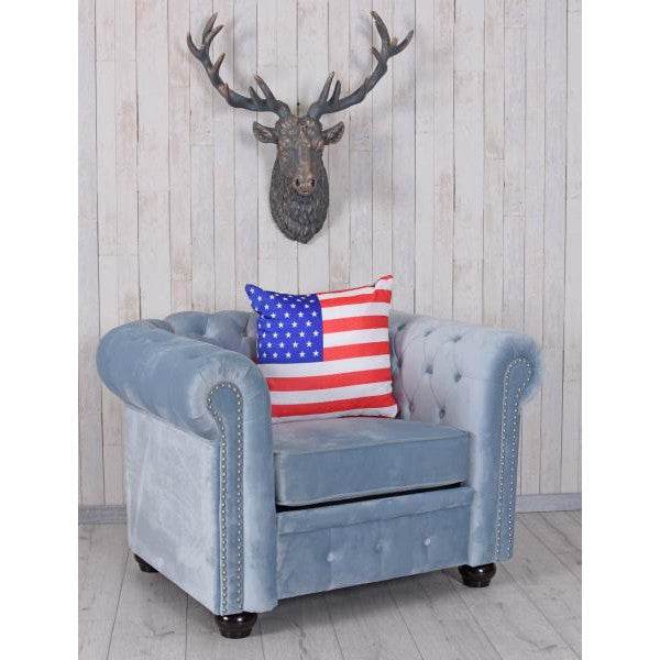 SAMT CHESTERFIELD ARMLEHNSESSEL CLUBSESSEL LOUNGESESSEL VINTAGE