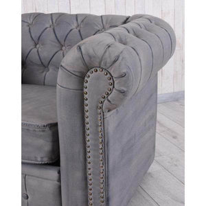 CHESTERFIELD BIBLIOTHEKSESSEL ECO LEDER ARMLEHNSESSEL BRITISH CHIC