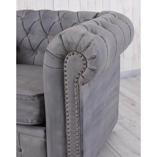 CHESTERFIELD BIBLIOTHEKSESSEL ECO LEDER ARMLEHNSESSEL BRITISH CHIC