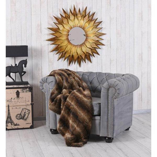 CHESTERFIELD BIBLIOTHEKSESSEL ECO LEDER ARMLEHNSESSEL BRITISH CHIC