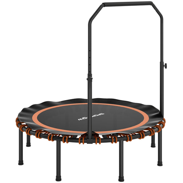 Fitness Trampolin mit höhenverstellbarem Handlauf für drinnen und draussen