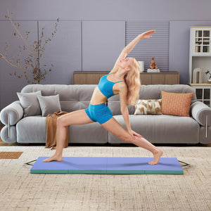 Fitnessmatte faltbar mit Griff für Yoga und Sport 180x60x5cm