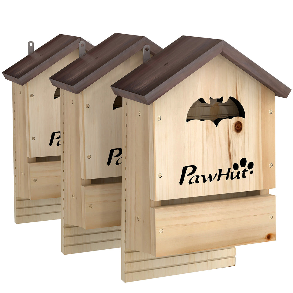 Fledermauskasten Set zum Aufhängen für den Garten aus Holz