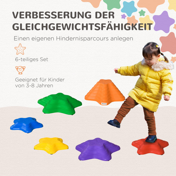 Flusssteine Kinderspielzeug rutschfest bis 80kg Bunt