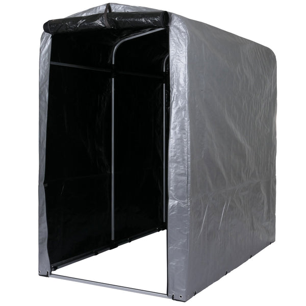 Foliengarage Aufbewahrungszelt Alu wasserfest, 201x121x201cm silber