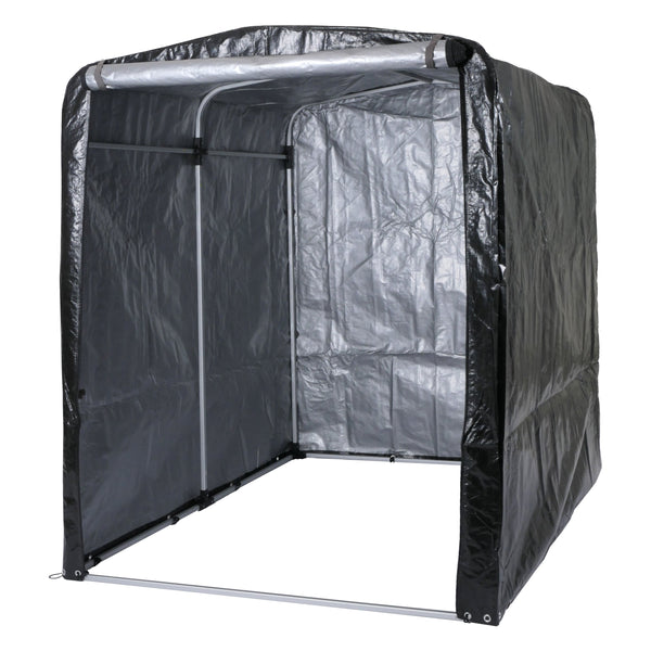 Foliengarage Aufbewahrungszelt Alu wasserfest, 201x157x201cm anthrazit