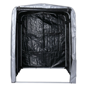 Foliengarage Aufbewahrungszelt Alu wasserfest, 201x157x201cm silber