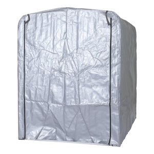 Foliengarage Aufbewahrungszelt Alu wasserfest, 201x157x201cm silber