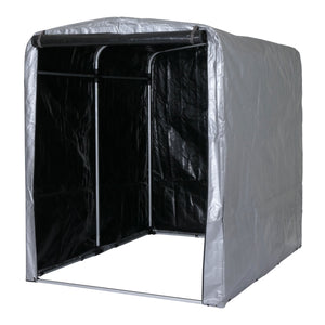 Foliengarage Aufbewahrungszelt Alu wasserfest, 201x157x201cm silber