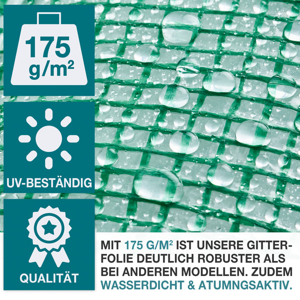 Foliengewächshaus 300x200x400cm stabil & wetterfest