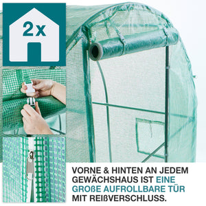Foliengewächshaus 300x200x600cm stabil & wetterfest