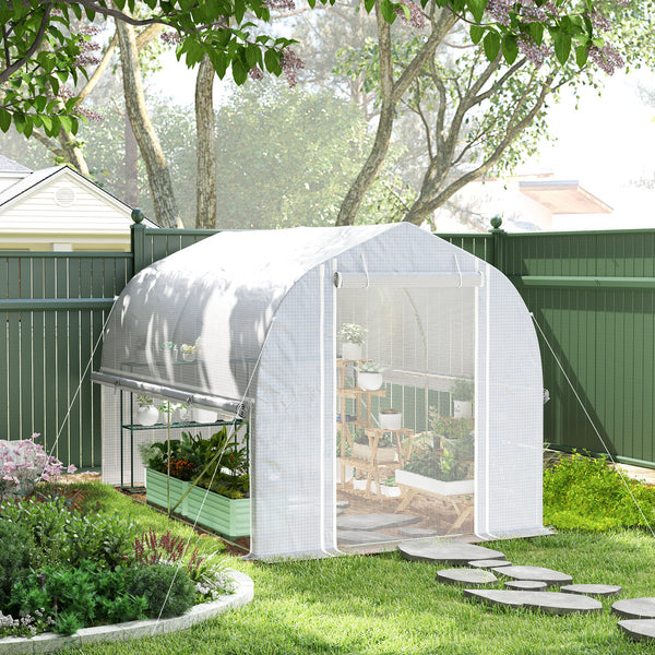 Foliengewächshaus UV-beständig mit Stahlrahmen für Garten 3x2x2m