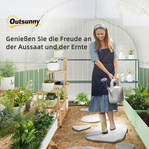 Foliengewächshaus UV-beständig mit Stahlrahmen für Garten 3x2x2m