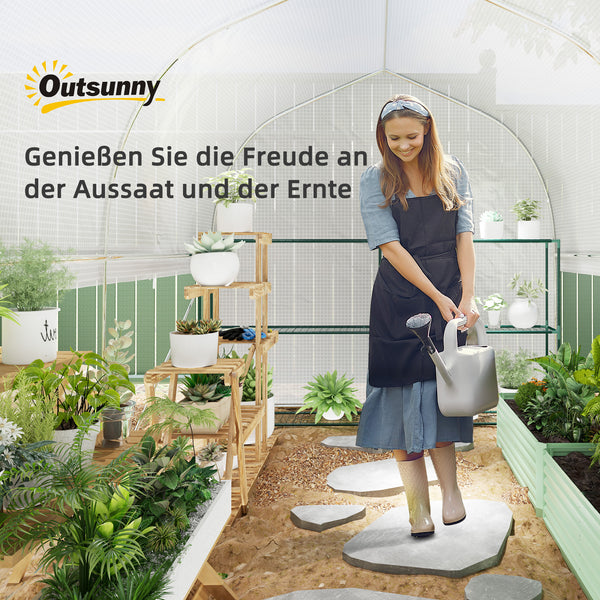 Foliengewächshaus UV-beständig mit Stahlrahmen für Garten 3x2x2m