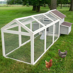 Freigehege 184x110x90cm sicherer Auslauf für Hühner & Kleintiere