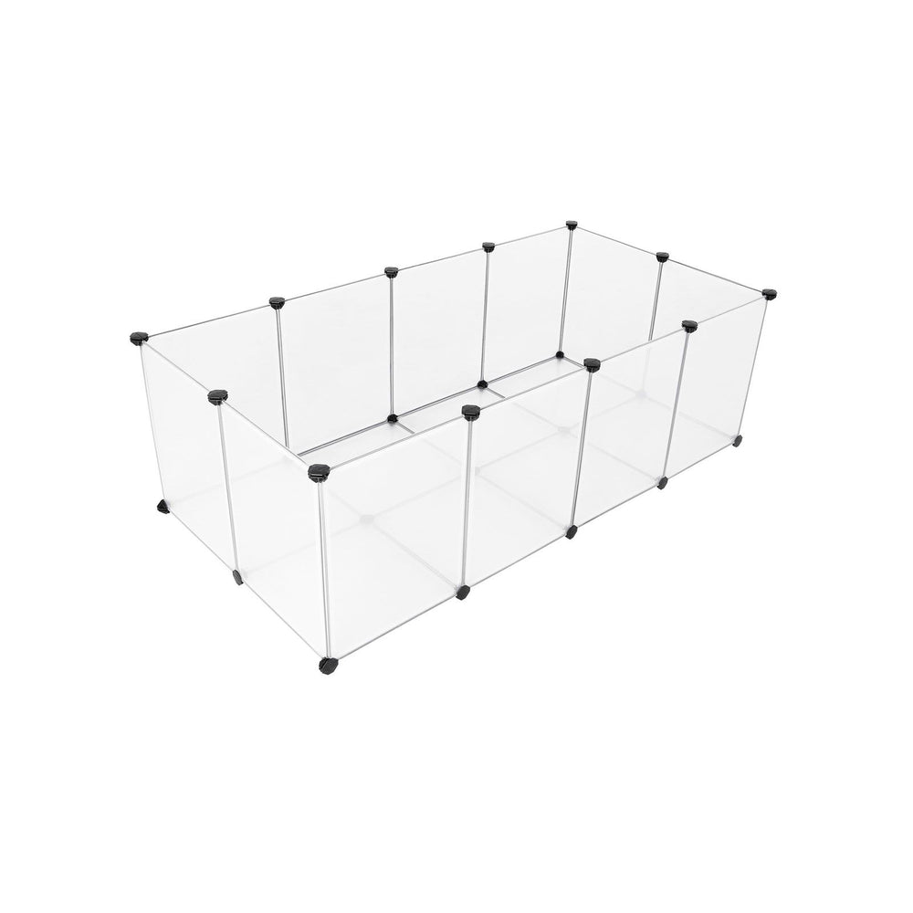 Recinto esterno in plastica con piastre di base 143x73x46cm