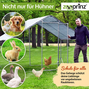 Freigehege Freilaufgehege L Konrad 200x200x195cm