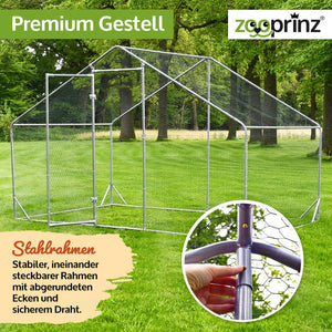 Freigehege Freilaufgehege L Konrad 200x200x195cm