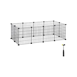Freigehege Laufstall für Kleintiere 143x73x46cm