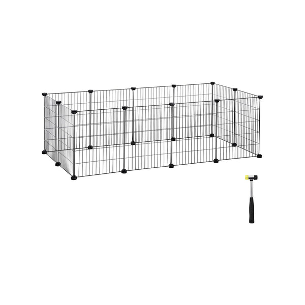 Freigehege Laufstall für Kleintiere 143x73x46cm