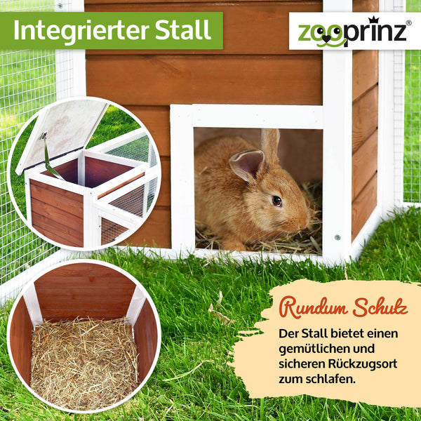 Freigehege Freilaufgehege Sunny mit Haus