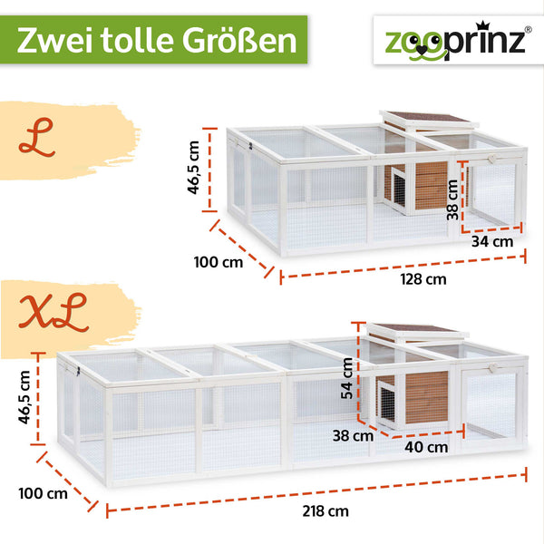 Freigehege Freilaufgehege Sunny mit Haus