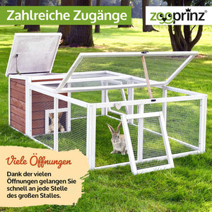 Freigehege Freilaufgehege Sunny mit Haus