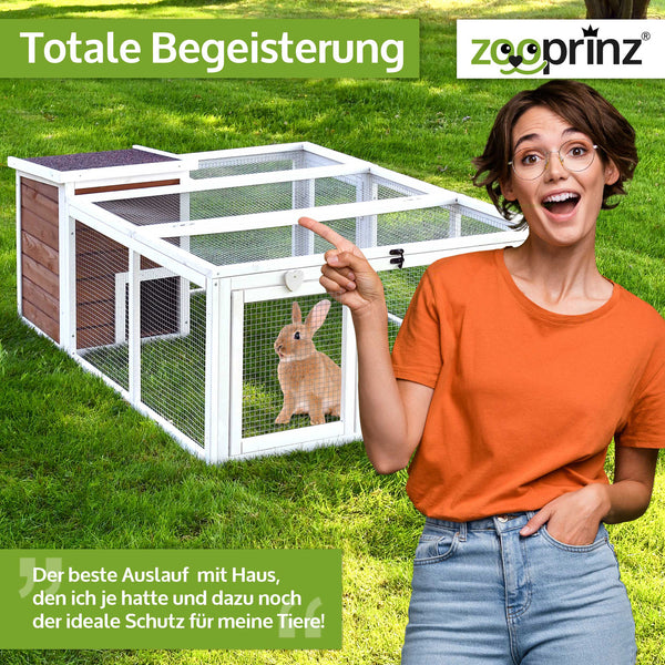 Freigehege Freilaufgehege Sunny mit Haus