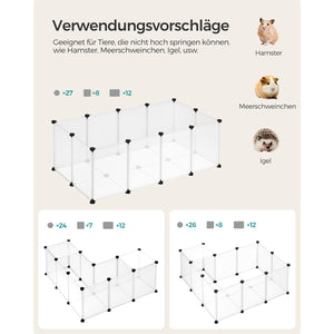 Freigehege Tiergehege mit Bodenplatten