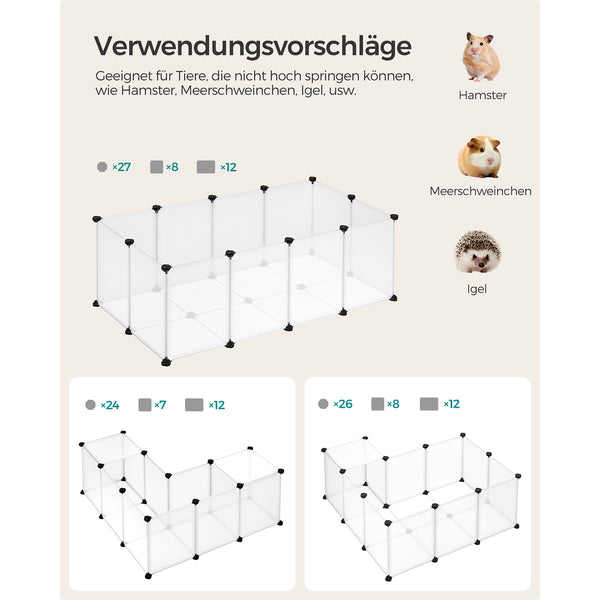 Freigehege Tiergehege mit Bodenplatten
