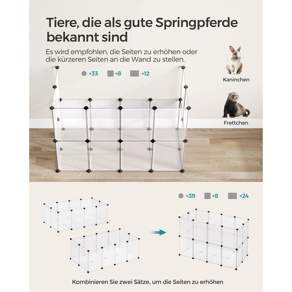 Freigehege Tiergehege mit Bodenplatten