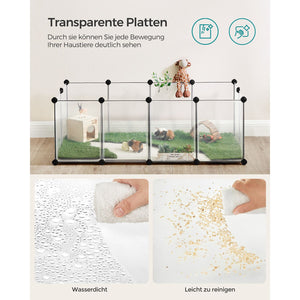 Freigehege Tiergehege mit Bodenplatten