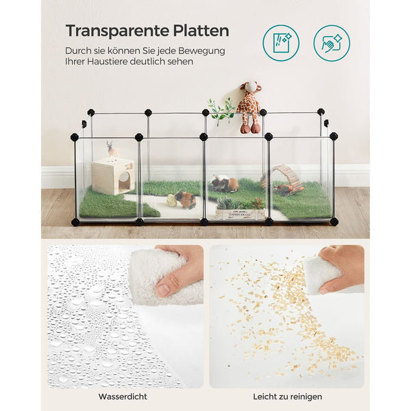Freigehege Tiergehege mit Bodenplatten