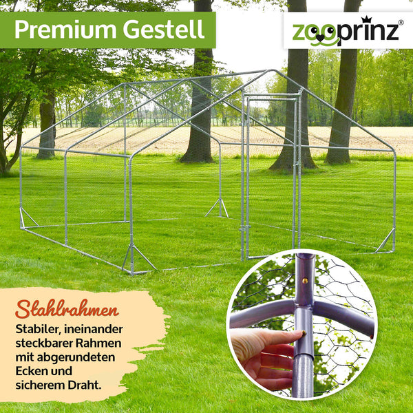 Freigehege Freilaufgehege XL Konrad 300x200x195cm