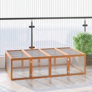 Freilaufgehege 181x100x48cm Tannenholz