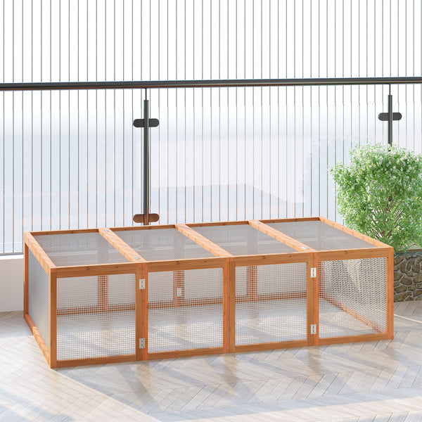 Freilaufgehege 181x100x48cm Tannenholz