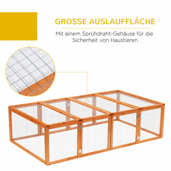 Freilaufgehege 181x100x48cm Tannenholz