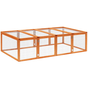 Freilaufgehege 181x100x48cm Tannenholz