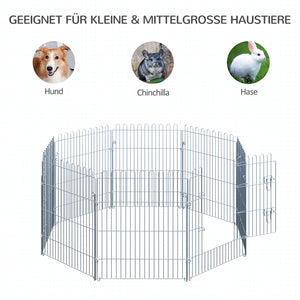 Freilaufgehege 8-teilig 63x76cm
