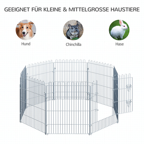 Freilaufgehege 8-teilig 63x76cm