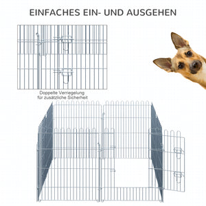Freilaufgehege 8-teilig 63x76cm