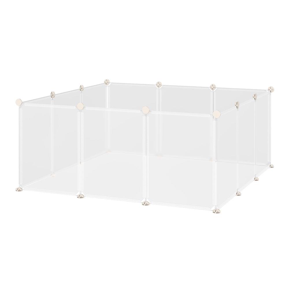 Recinto fai da te per piccoli animali domestici 105x105cm Bianco