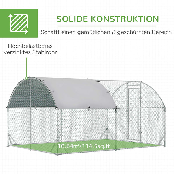 Freilaufgehege Outdoor stabil für Kleintiere Hühner Kaninchen