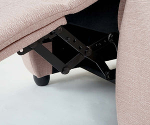 Fernsehsessel Relaxsessel Liegesessel Stoff creme-grau