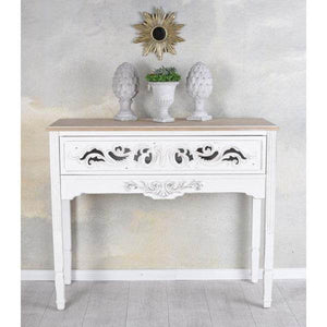 ANRICHTE LANDHAUSSTIL TISCHKONSOLE WEISS WANDTISCH ANTIK KONSOLE