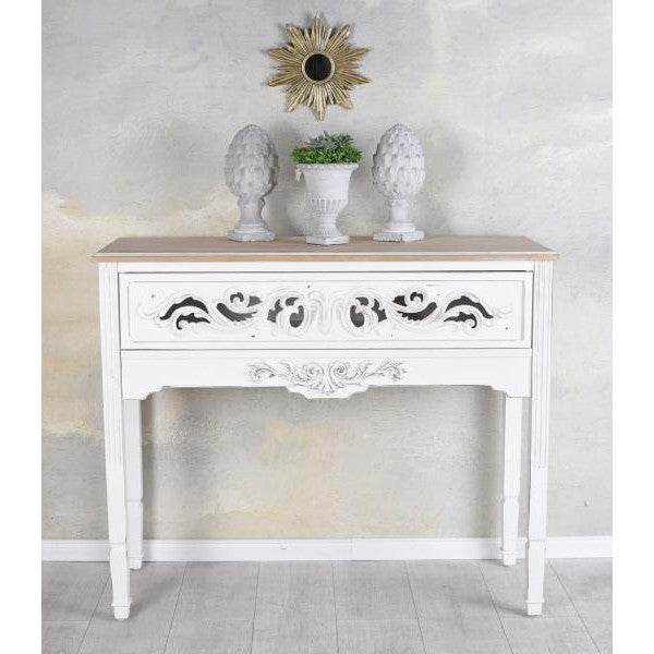 ANRICHTE LANDHAUSSTIL TISCHKONSOLE WEISS WANDTISCH ANTIK KONSOLE