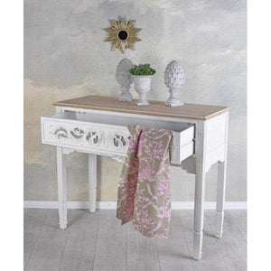 ANRICHTE LANDHAUSSTIL TISCHKONSOLE WEISS WANDTISCH ANTIK KONSOLE